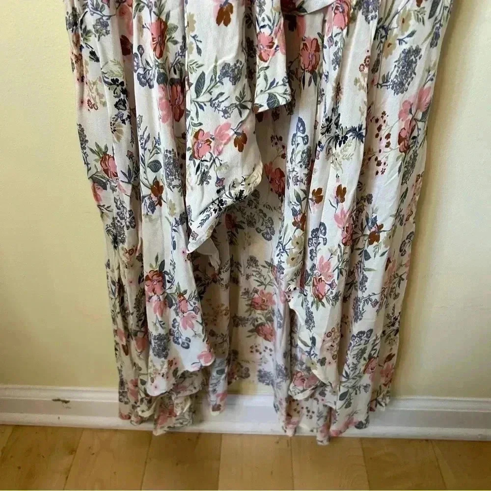 Altar'd State Avani Floral High Low Ruffle Maxi Long Dress Size Large - Picture 6 of 10